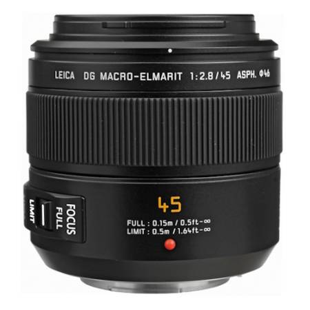 Panasonic Lens G 45mm f/2.8 Leica DG Macro Elmarit - obiektyw stałoogniskowy, Micro 4/3, czarny_1